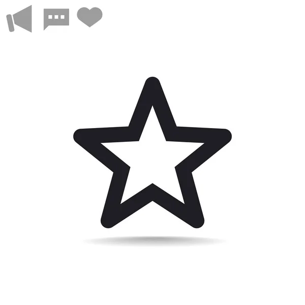 Star  web icon. — Stock Vector