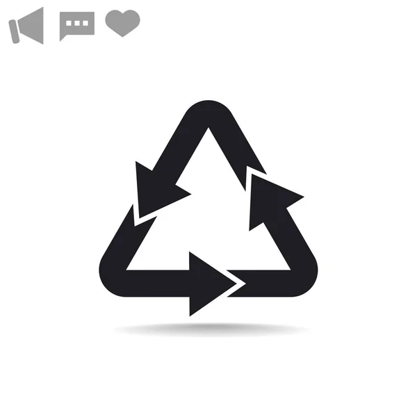 Recycle web icon — Stock Vector