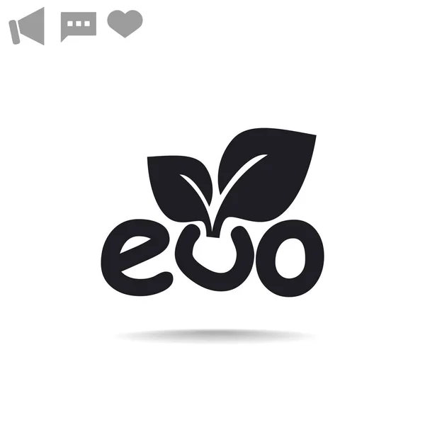 Icono web eco . — Vector de stock
