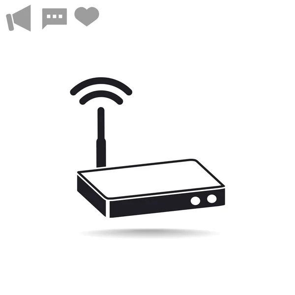 Router einfaches Symbol — Stockvektor