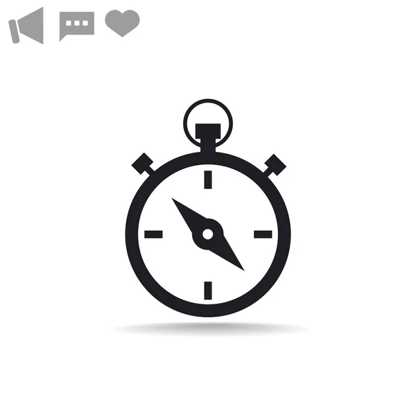 Stopwatch flat icon — Stock Vector
