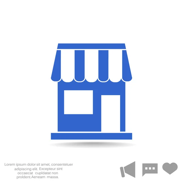 Dükkanı web simgesi. — Stok Vektör