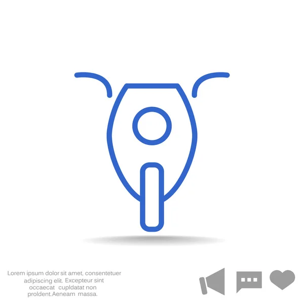 Motosiklet web simgesi. — Stok Vektör