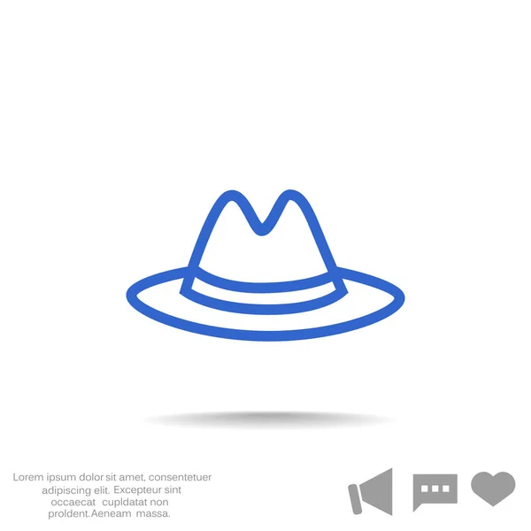 Şapka web simgesi — Stok Vektör