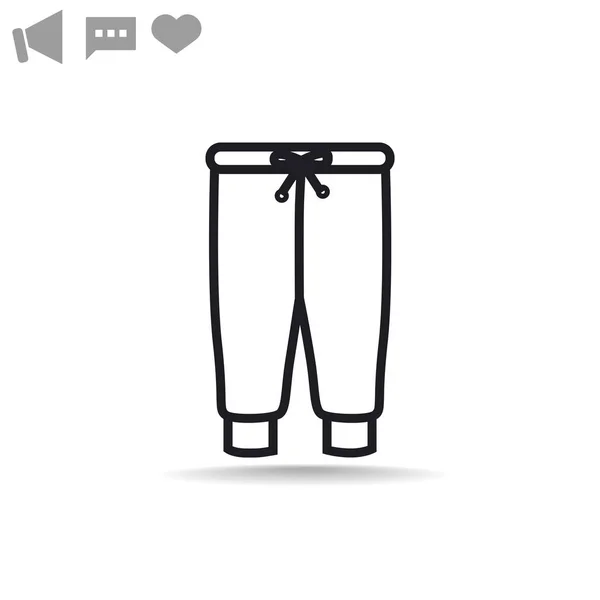 Pantaloni icona web . — Vettoriale Stock