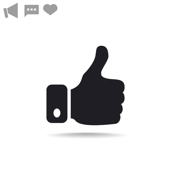 Thumb up web icon — Stock Vector