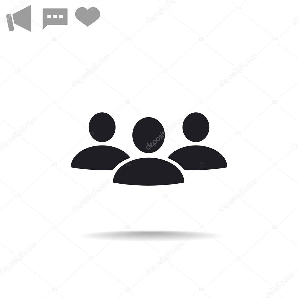 group of people web icon. 