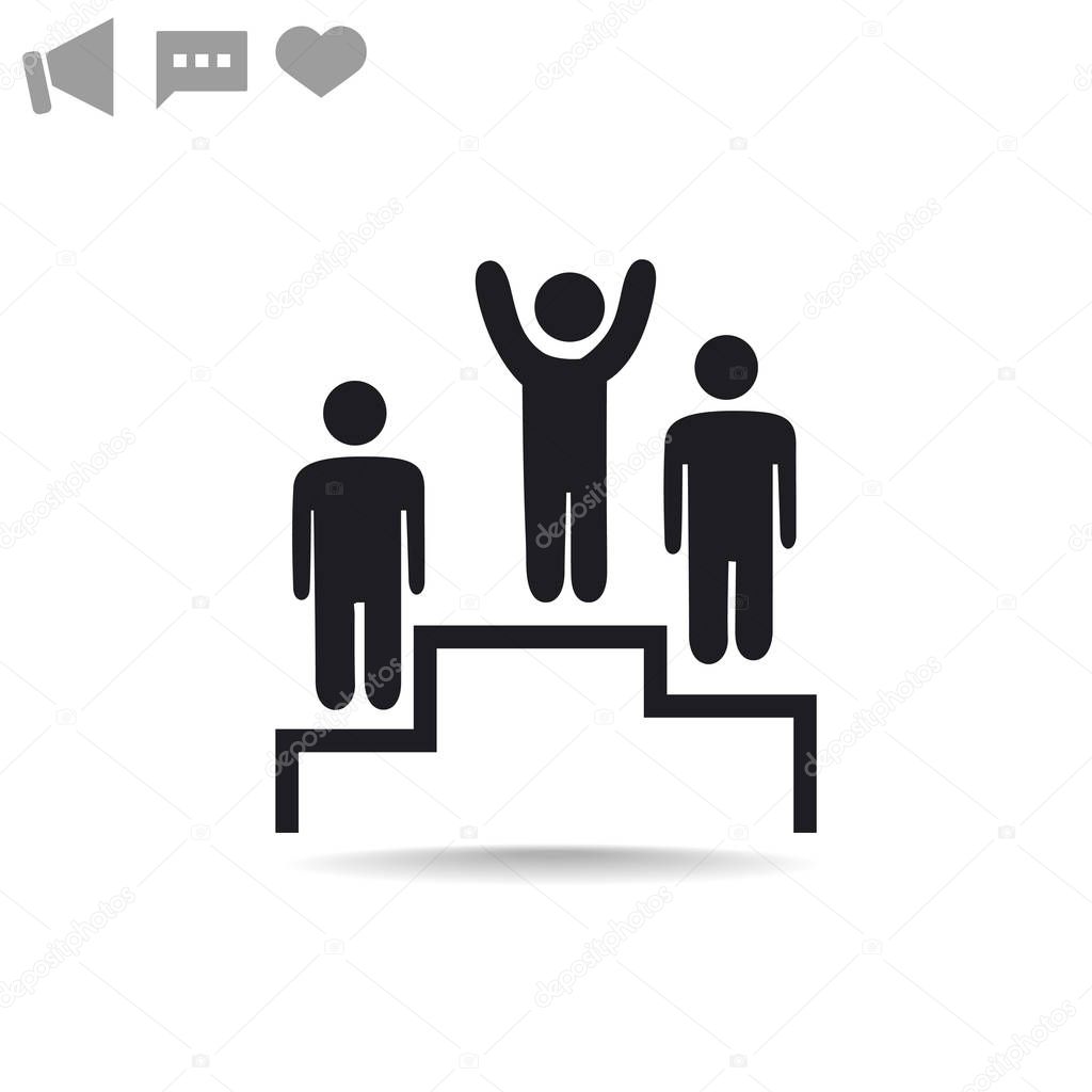 Pedestal  web icon. vector design