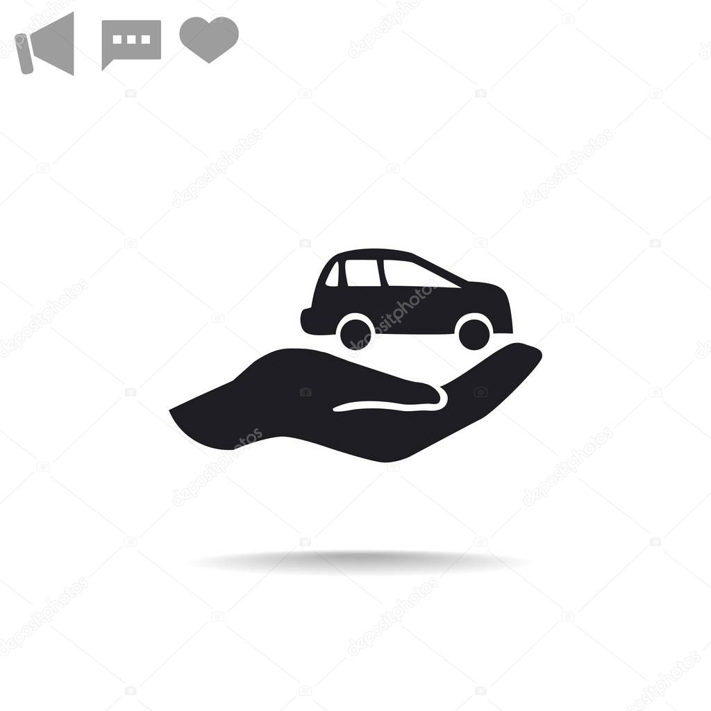 Car Insurance web icon.