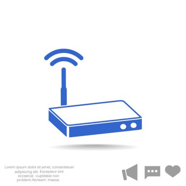 yönlendirici basit simgesi