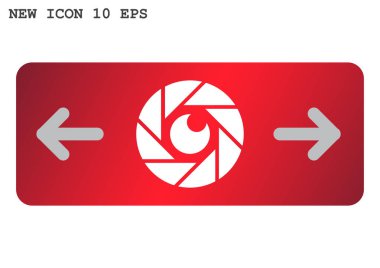 Objektif göz web simgesi