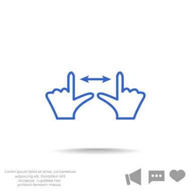 İşlem basit web simgeye dokunun