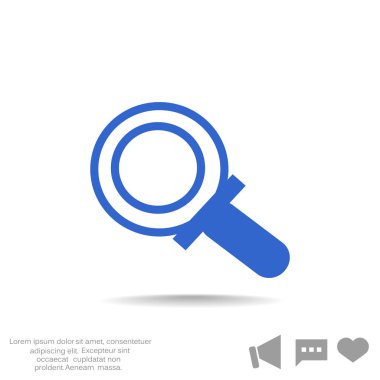 Basit büyüteç simgesini