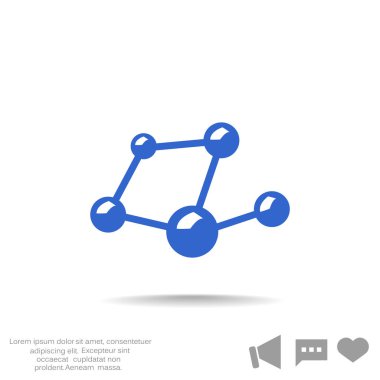 Moleküler bileşik web simgesi.