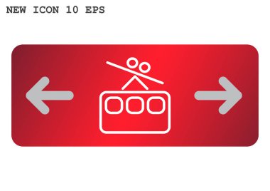 Teleferik web simgesi. 
