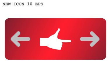 parmak işaret web simgesi.