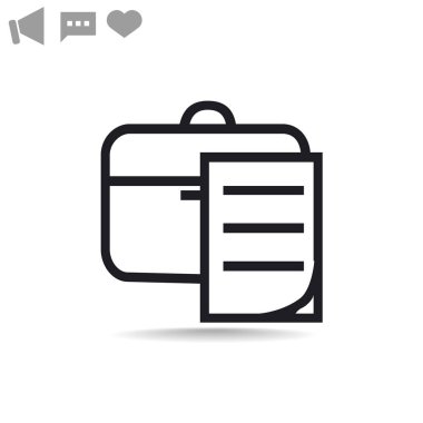 Evrak Çantası'nı basit simgesi