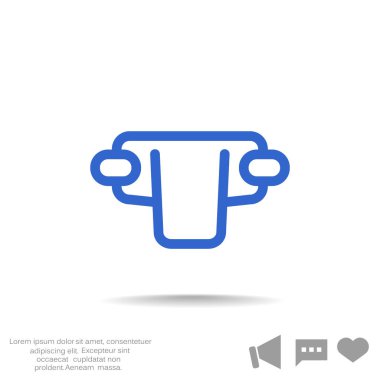 Basit bebek bezi web simgesi