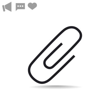 Basit klips web simgesi