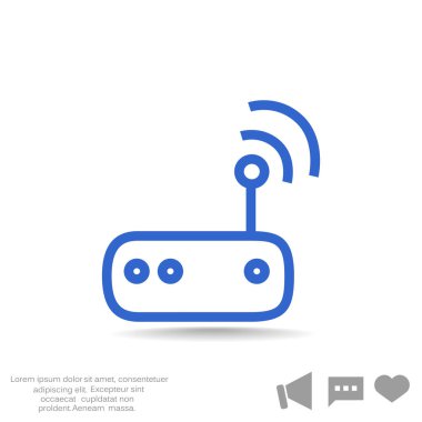 yönlendirici basit simgesi