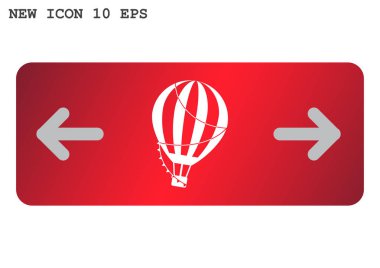 hava balonu basit simgesi