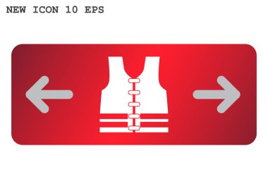 yelek web simgesi. v