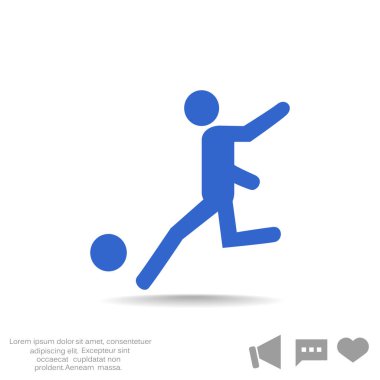 Futbol oyuncu siluet