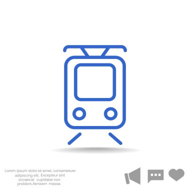 Basit tramvay simgesi