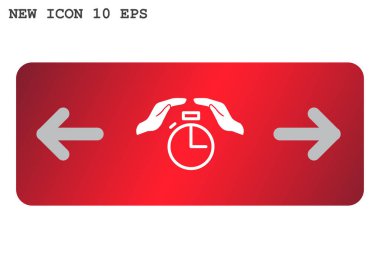 Stopwatch Düz Simgesi