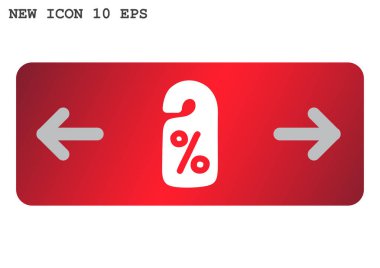 etiketi ile yüzde işareti simgesi 