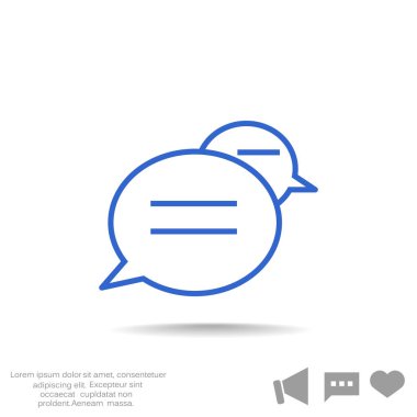 konuşma balonları simgesi