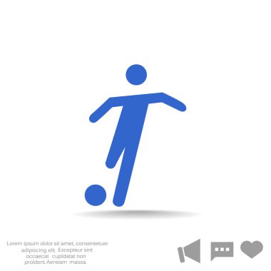 Futbol oyuncu siluet