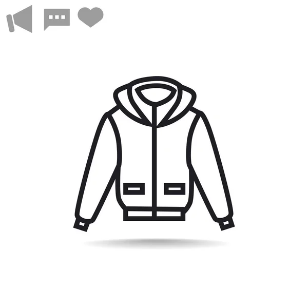 Kabát-web ikon. — Stock Vector