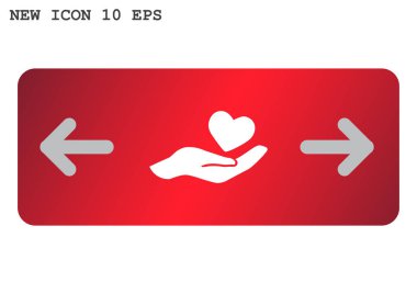 Ellerin simgesinde kalp