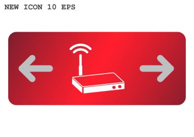 yönlendirici basit simgesi