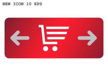 alışveriş sepeti basit simgesi