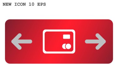 Plastik kart basit web simgesi