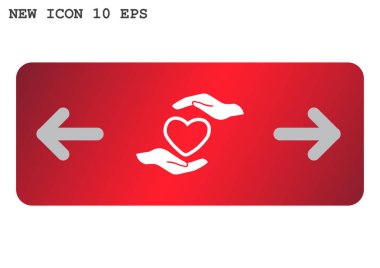 Ellerin simgesinde kalp