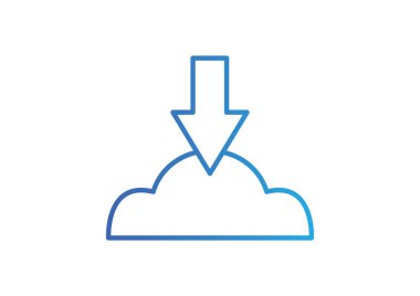 Bulut dosya download simgesi