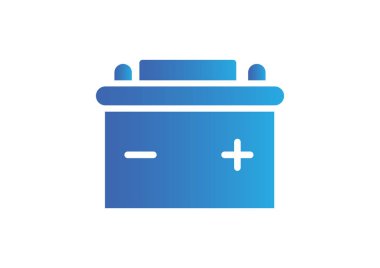 Basit araba pil web simgesi