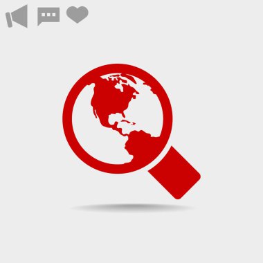 Basit büyüteç simgesini