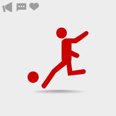 Futbol oyuncu siluet