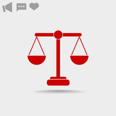 ölçekler web simgesi. 