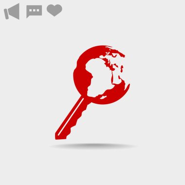 Dünya web simgesi anahtarı