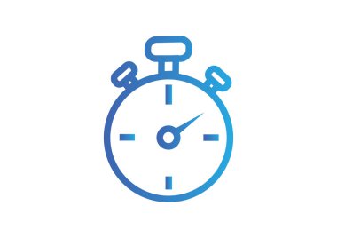 Stopwatch Düz Simgesi