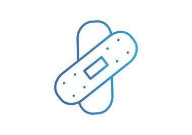 Bandaj sıva basit web simgesi