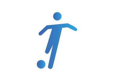 Futbol oyuncu siluet