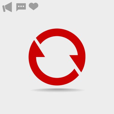 döndürme oklarını bir daire web simgesi. 