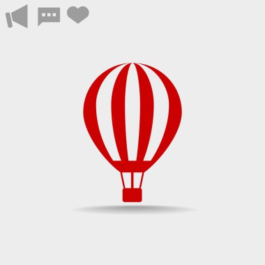 hava balonu basit simgesi