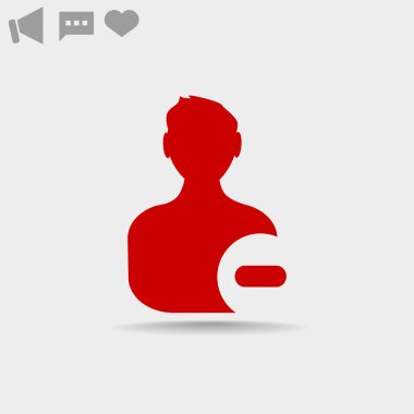 ilgili kişi web simge Sil.